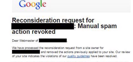 how to remove a google penalty marcel