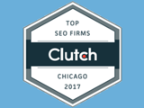 Top SEO services agency badge from clutch.co