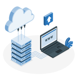 computer hosting websites on cloud