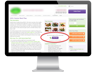 Desktop computer showing original meal plan price page