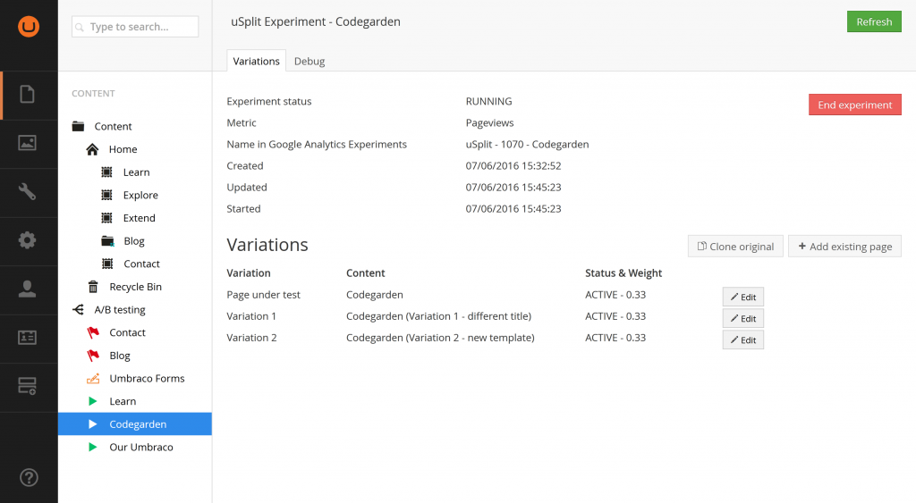 uSplit Umbraco