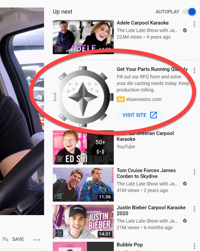 YouTube Display Ads