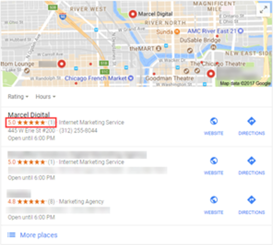 Google Local Pack Snippet
